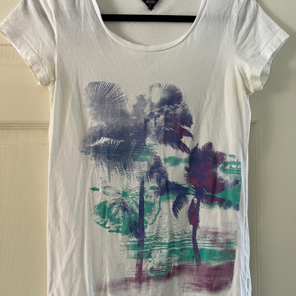 Women's White Graphic Tee